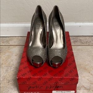Guess Glitter Platform Heels